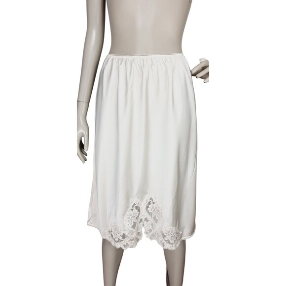 Vintage 60s Wacoal Blush Lace Half Skirt Slip Size Large - Picture 3 of 7